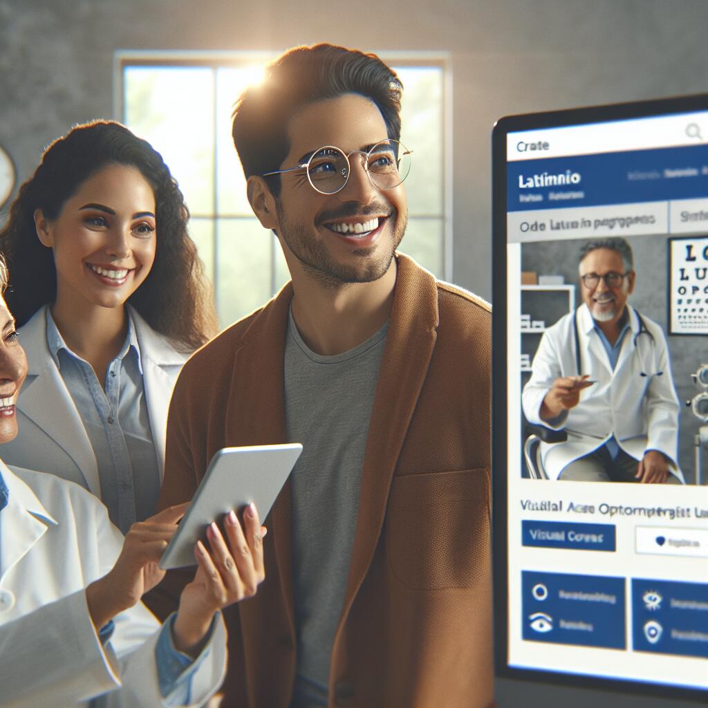 ¿Cómo pueden los sitios web mejorar el cuidado visual en Miami para optometristas latinos?