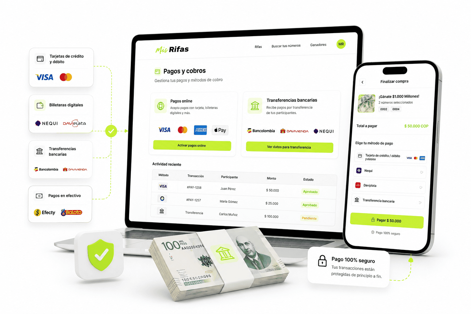 Integramos pagos online