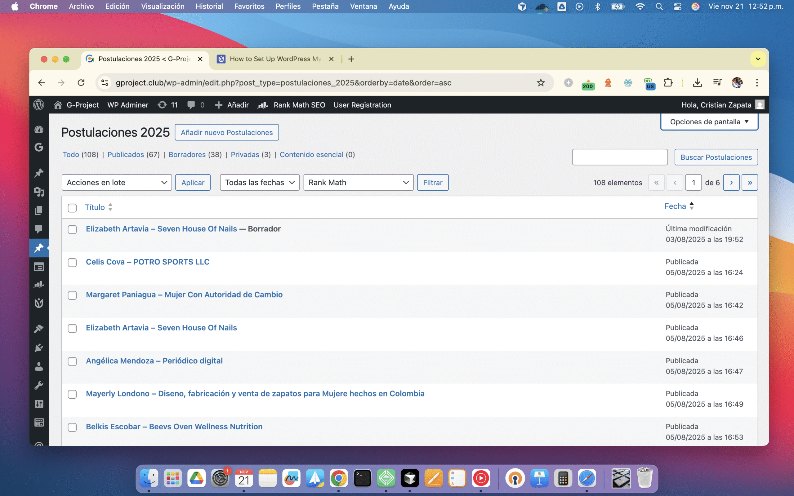 Panel de Administración Intuitivo