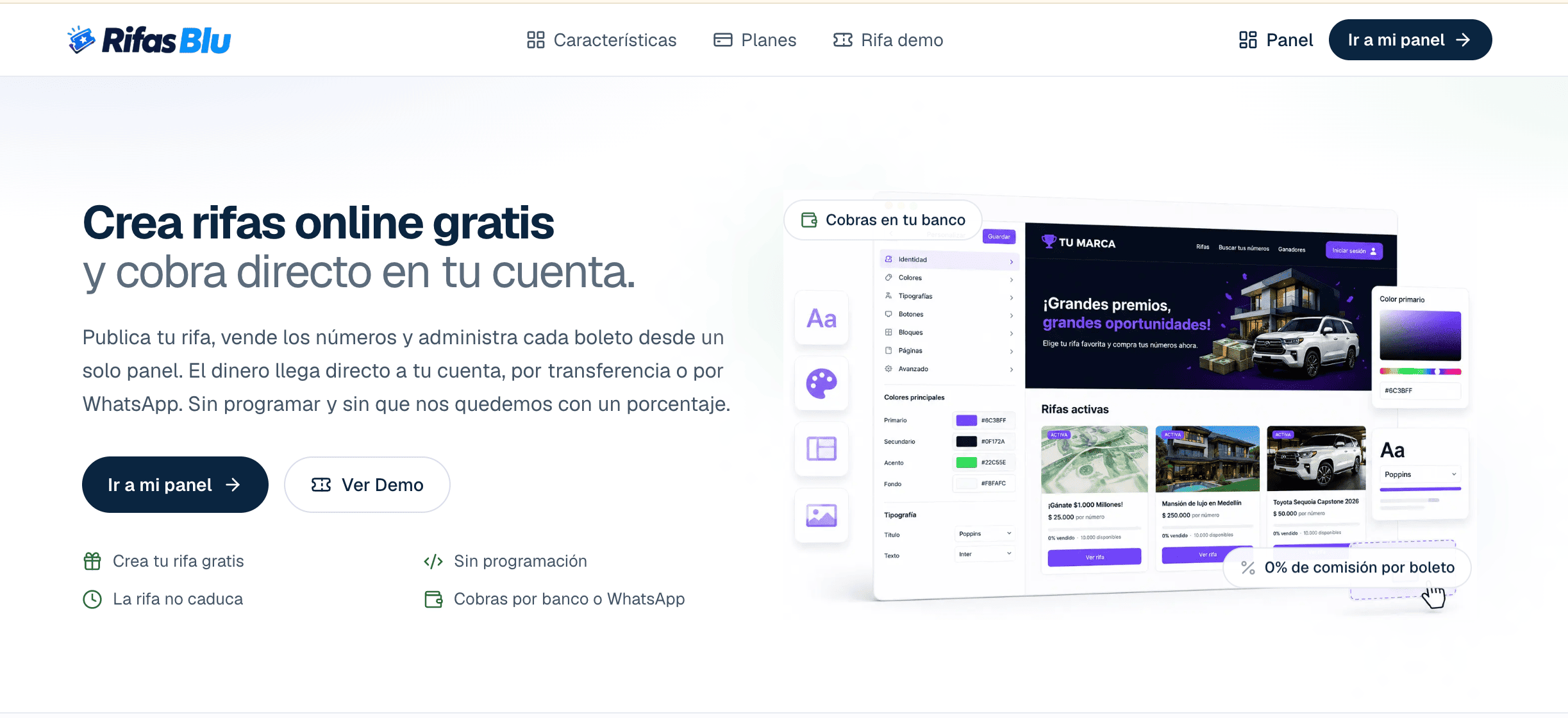 Rifas gratis 100% seguras.
